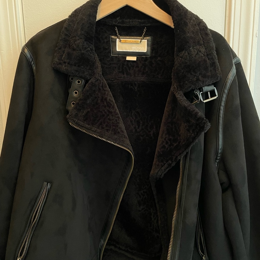 Micheal Kors jacket with faux shearling